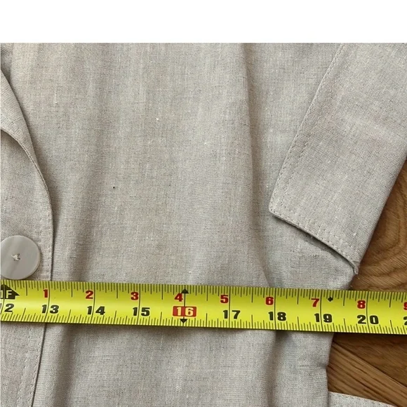 Massimo Dutti Light Beige trench coat wrap dress, NWT, S - Picture 11 of 12